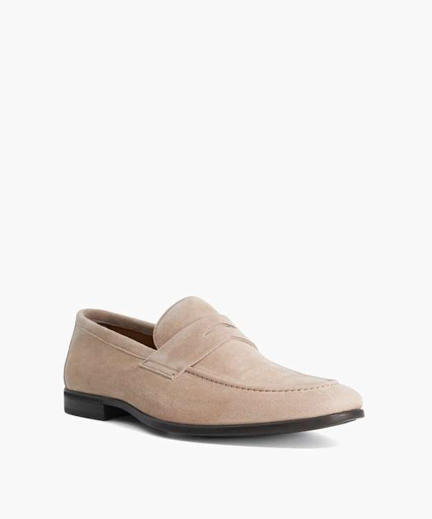 Barclays Sand - Suede Loafers