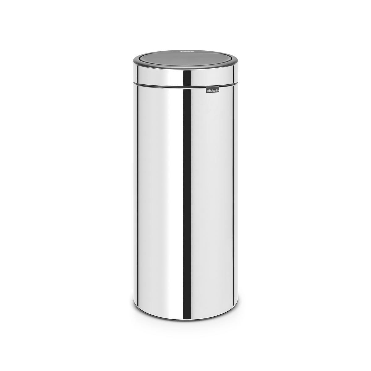 Brabantia Touch Bin New afvalemmer, 30 liter, kunststof binnenemmer - Brilliant Steel