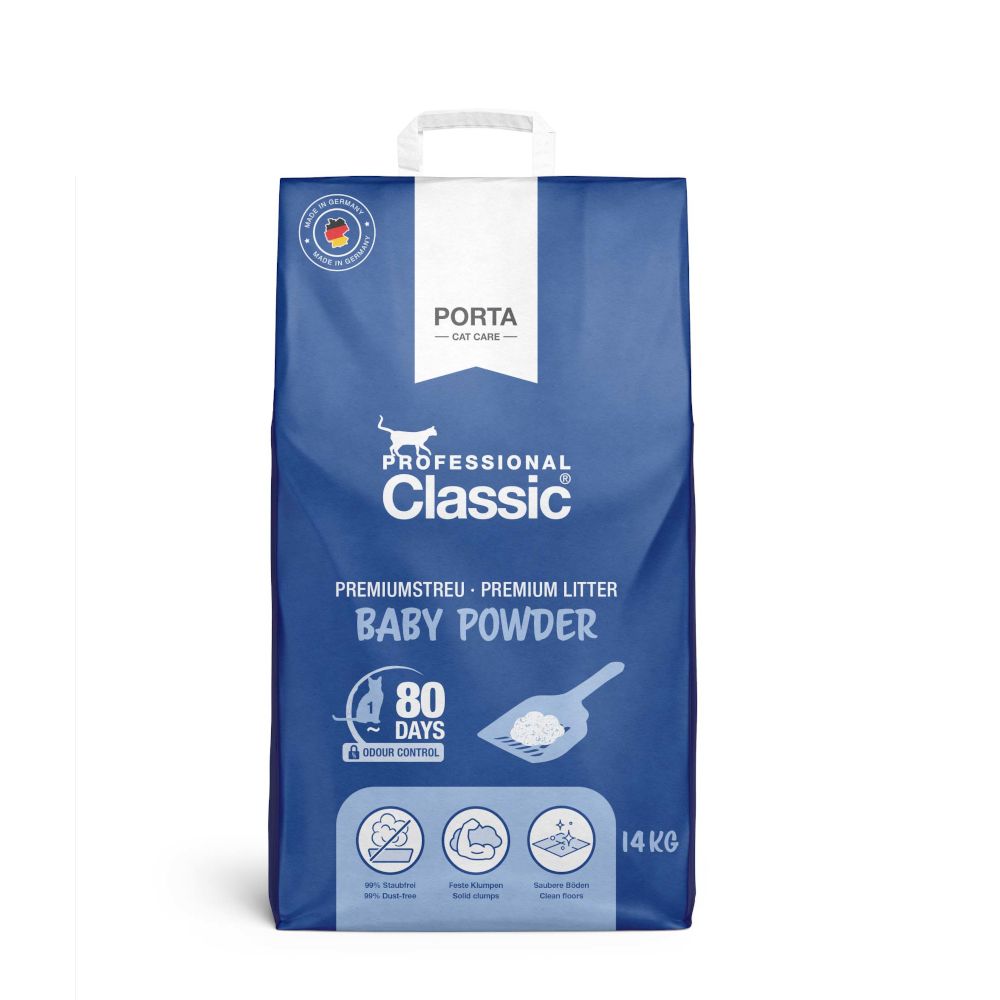 Professional Classic Cat Litter with Baby Powder Scent