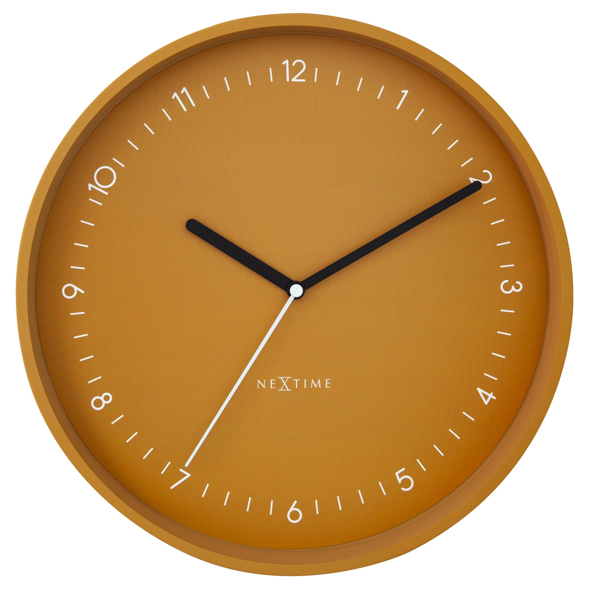 NeXtime - Wandklok 30cm-Stil-Geel-Aluminium-NeXtime Berlin