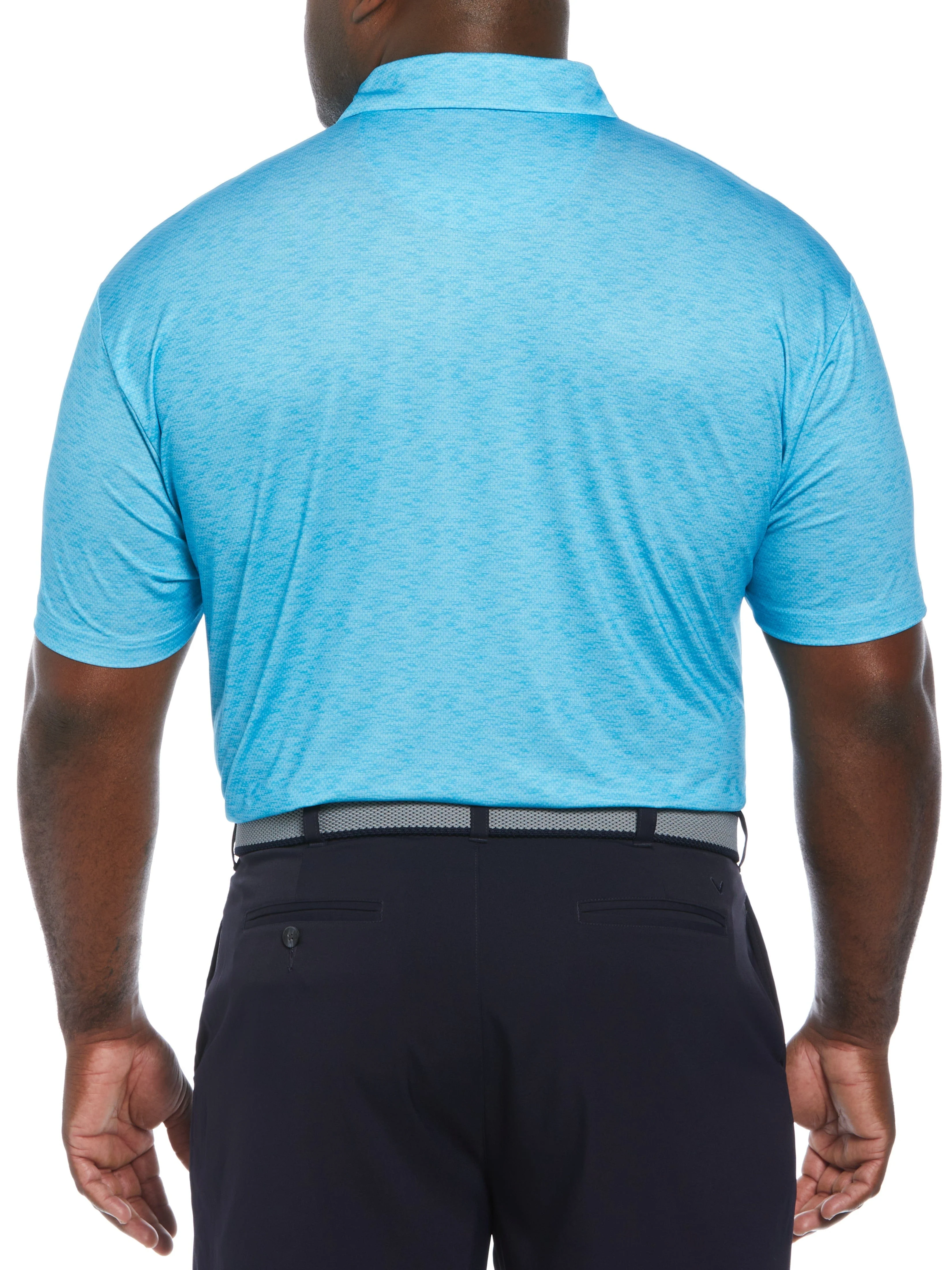 Big & Tall Color Block Pattern Golf Polo
