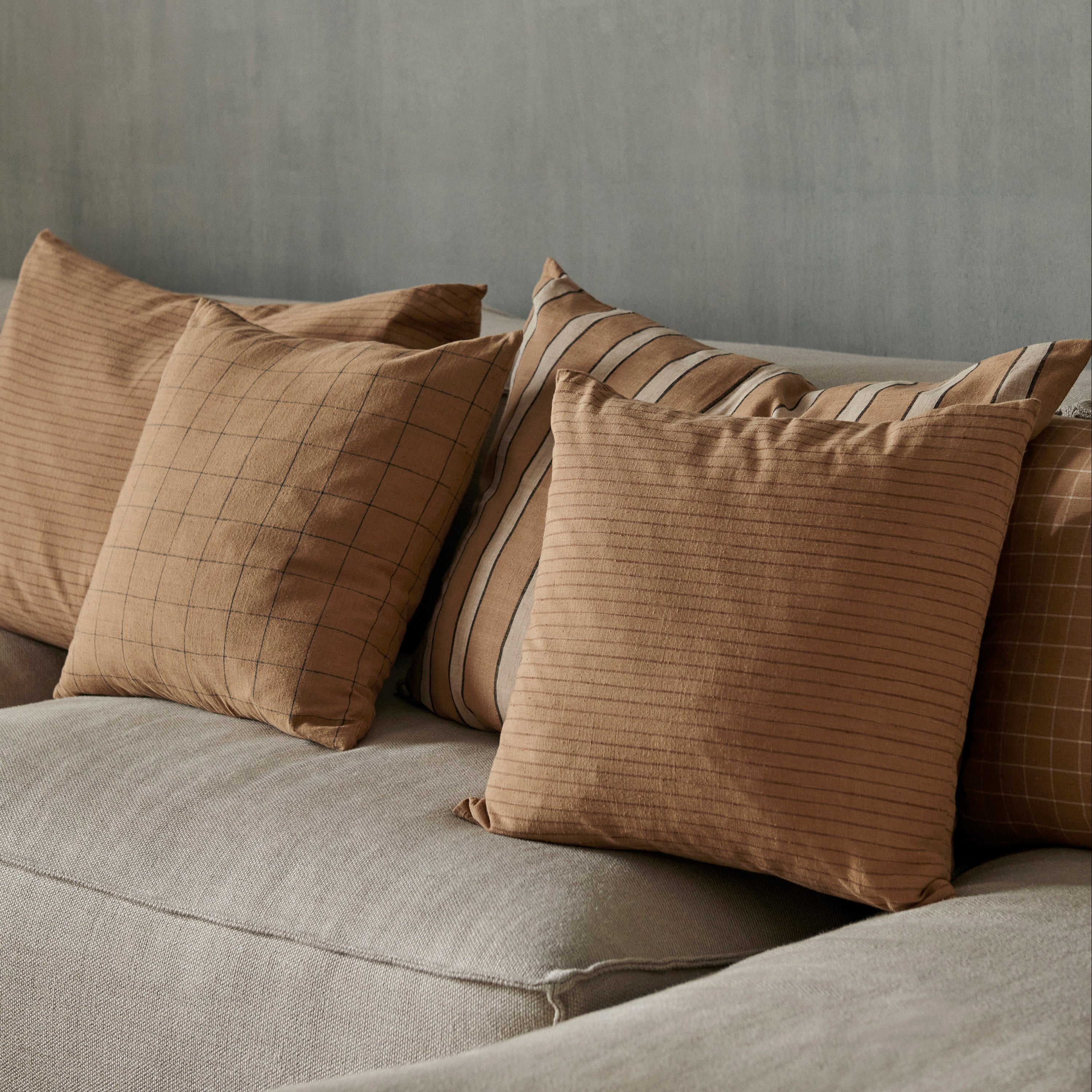 Ferm Living Cotton Sierkussen - Large - Stripe