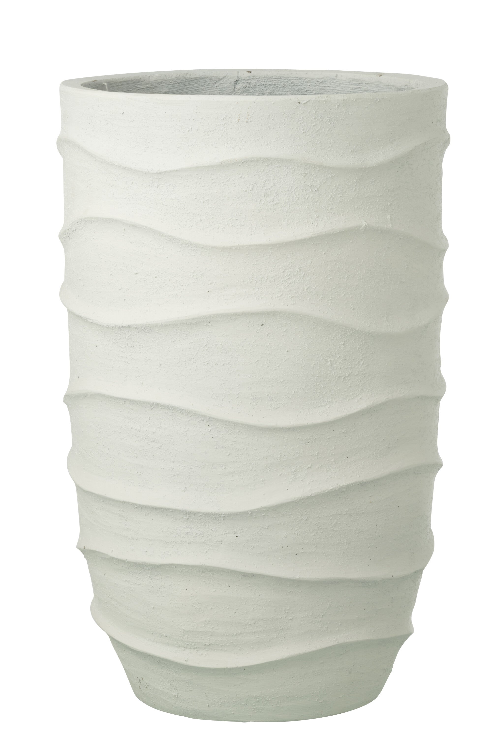 J-Line bloempot Golf   Buiten zand - steen - wit - extra large