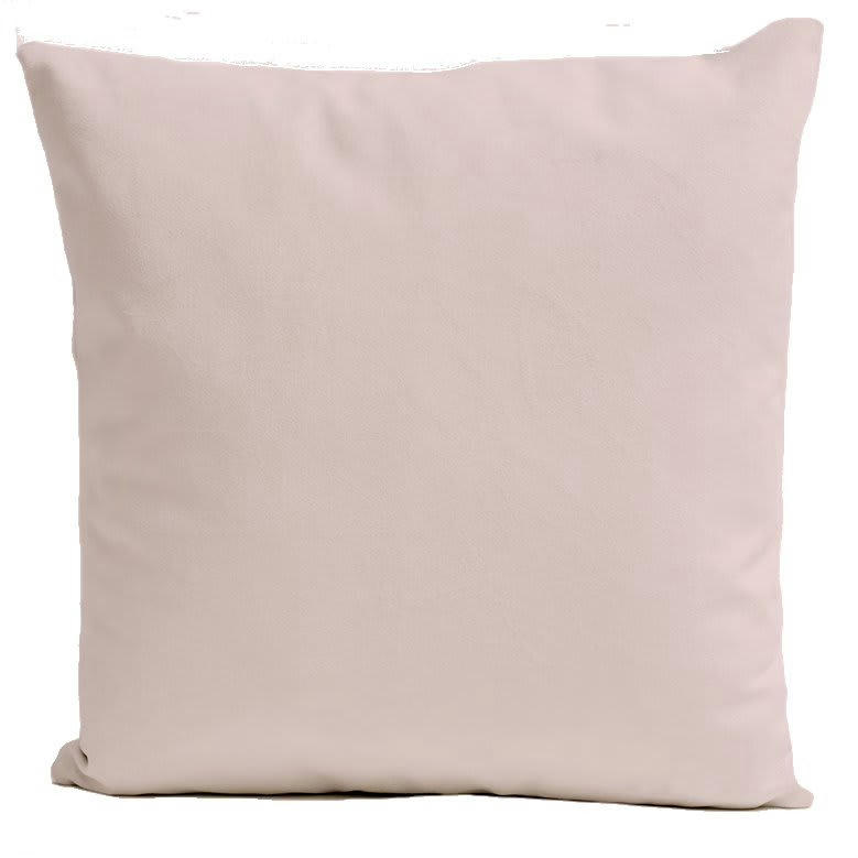 - Coussin uni velours rose clair  40x40cm