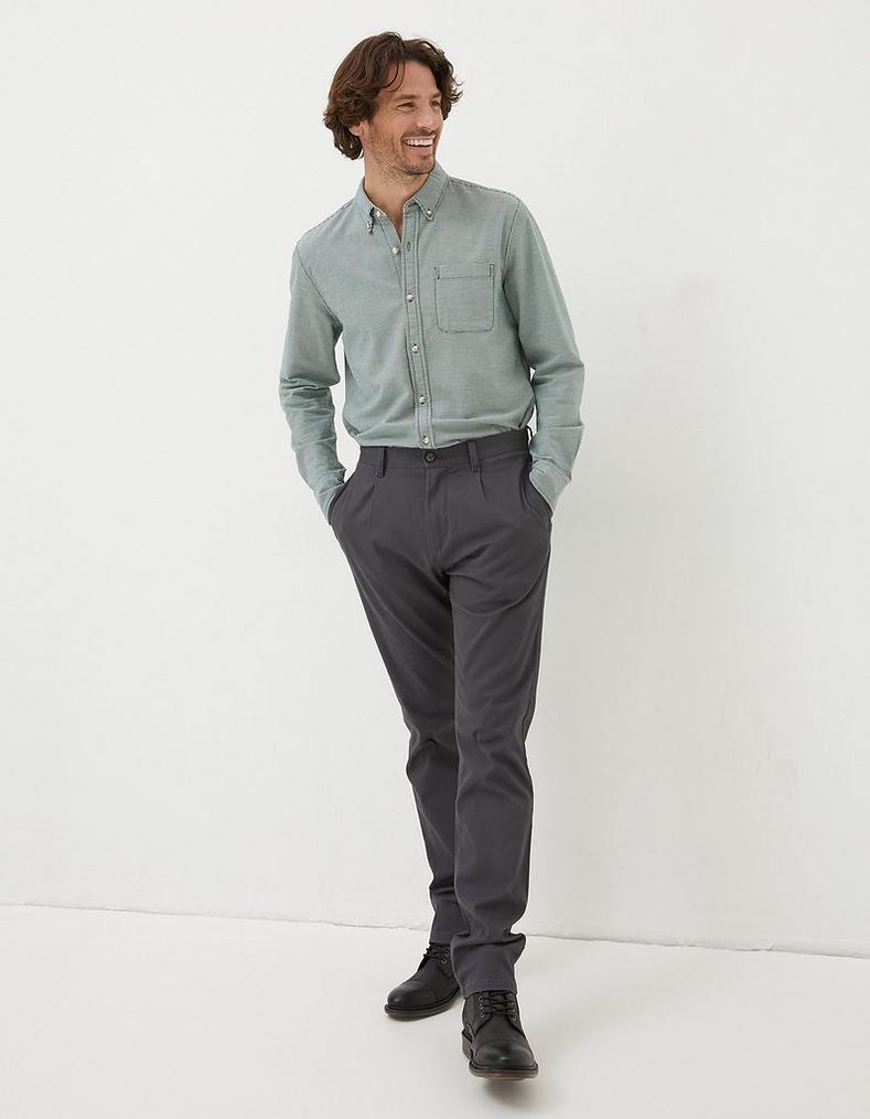 Pleated Chino Trousers