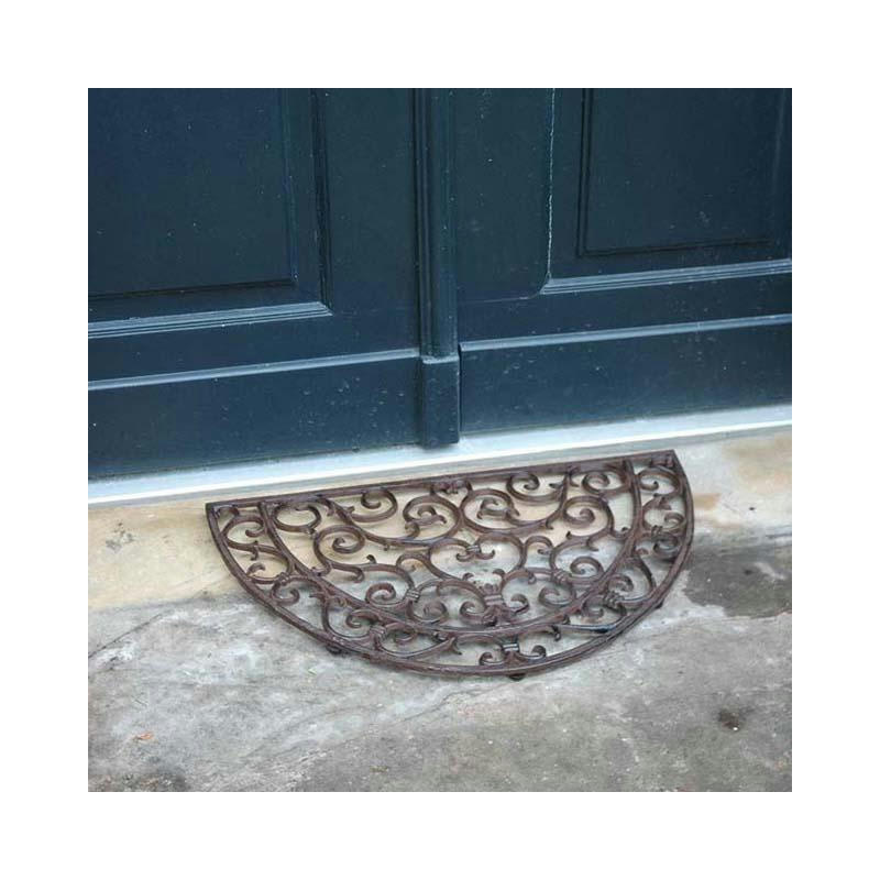 - Paillasson demi-lune en fonte