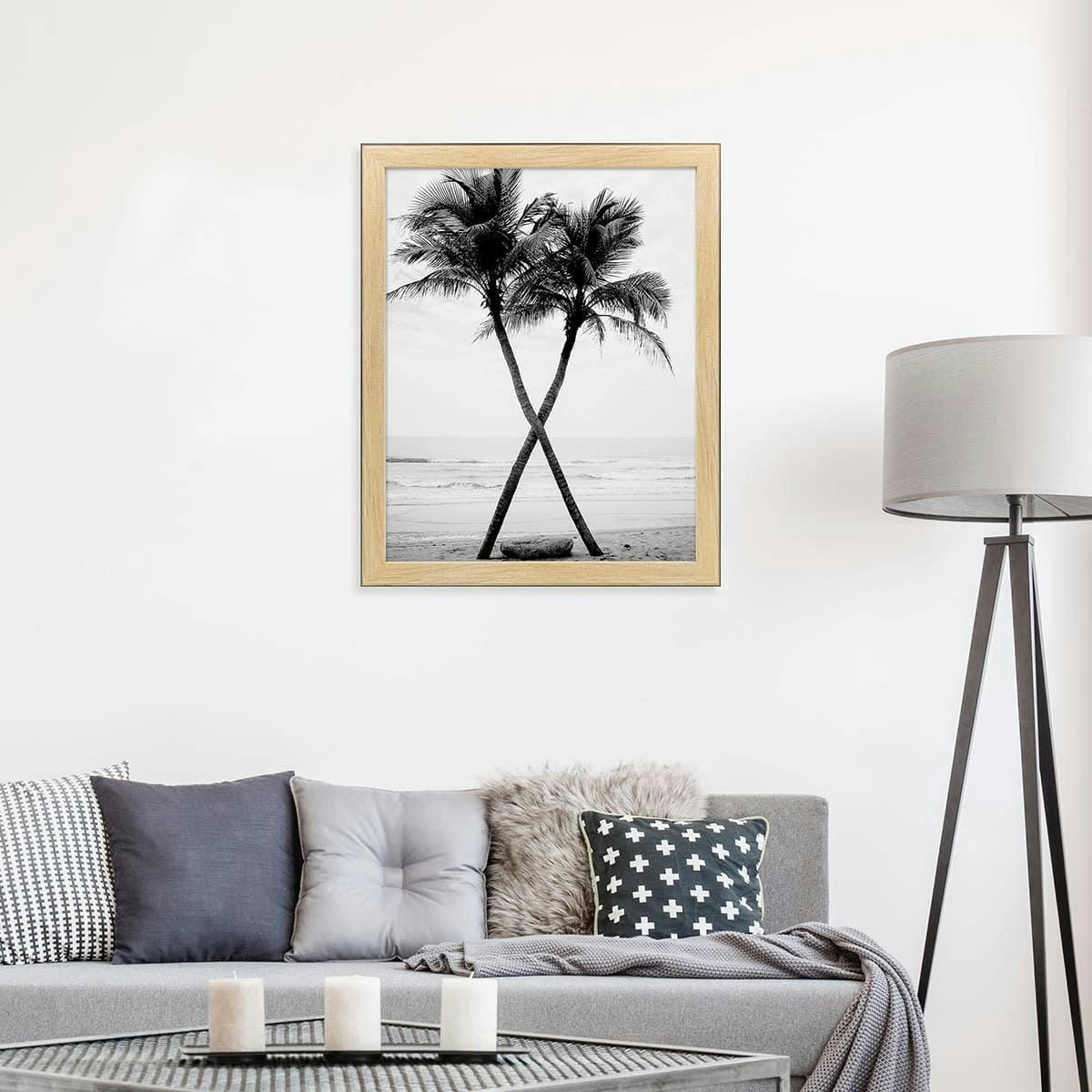 NEWTON - Cadre photo Newton bois noir 40x50 cm résine recyclée