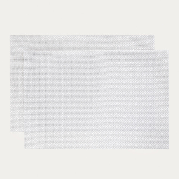 Maty stołowe GLAMO srebrne, zestaw 2 szt. 30x45 cm HOMLA