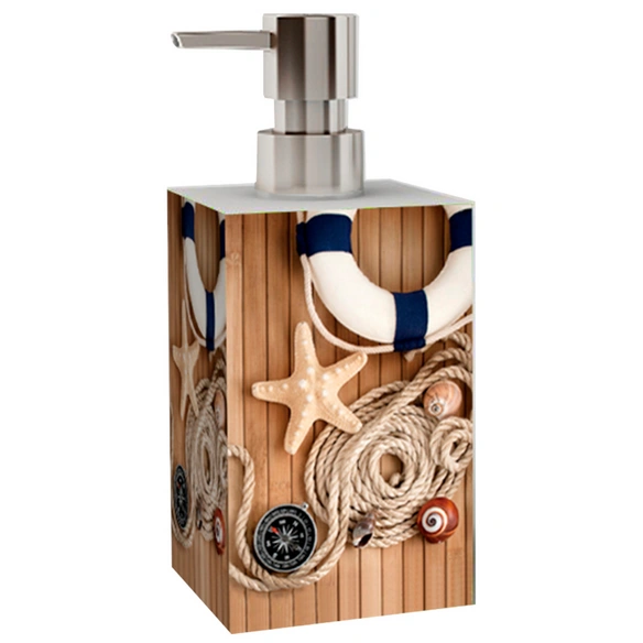 Seifenspender »Maritime«, 165 mm - 70 mm, Beige, Rechteckig