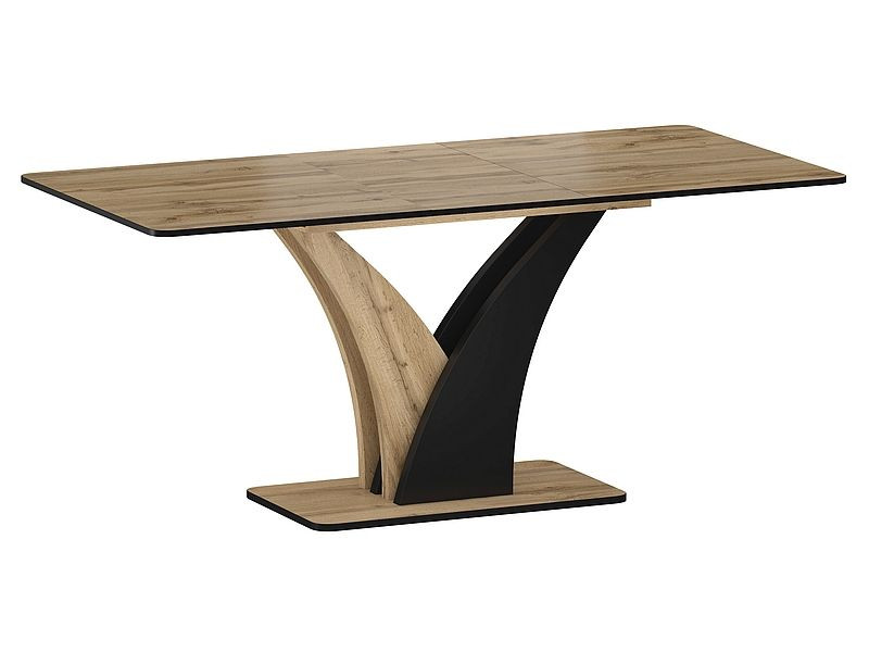 Stół rozkładany VENTO 120(160)x68 dąb artisan/czarny
