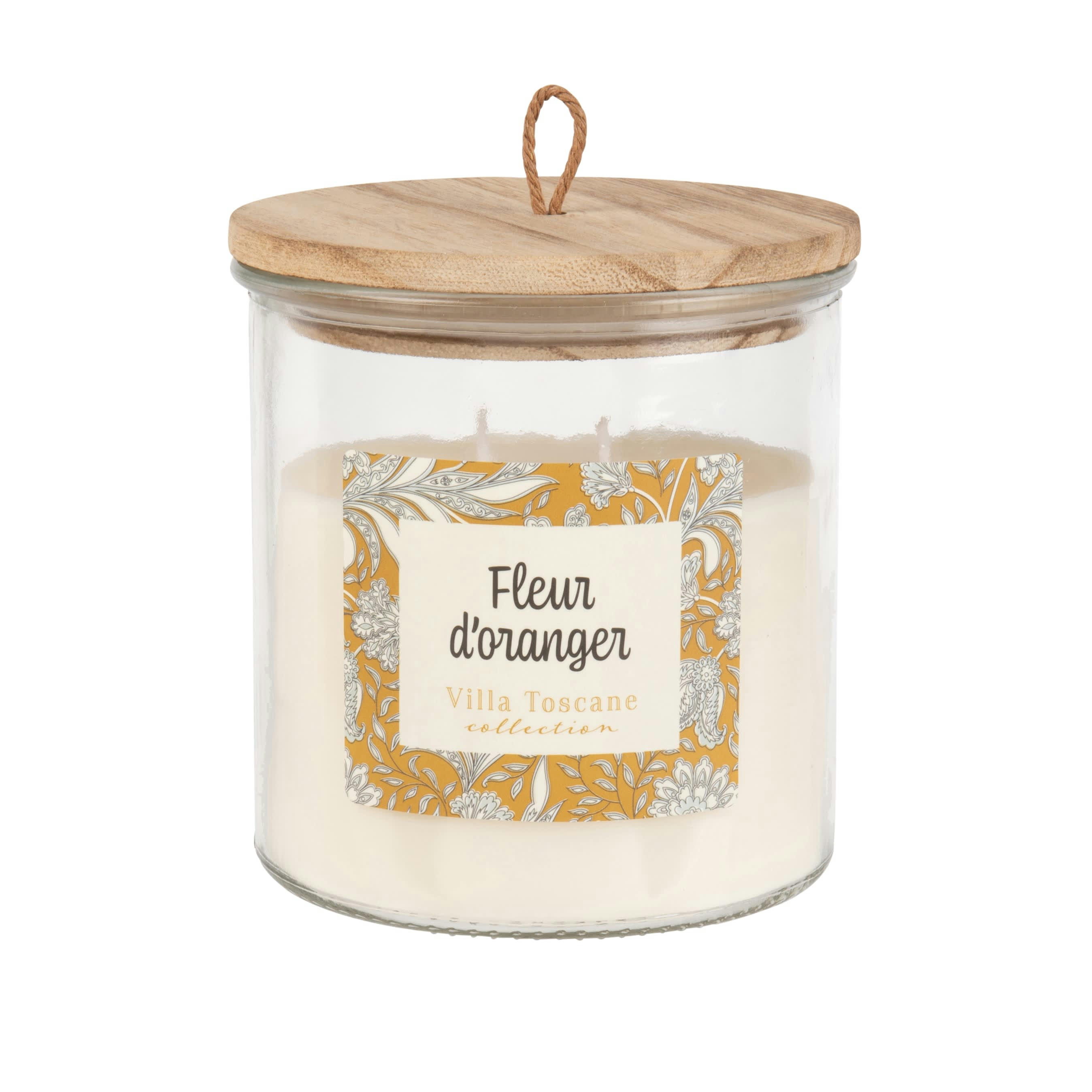 - Bougie parfumée en verre motifs graphiques, 430g