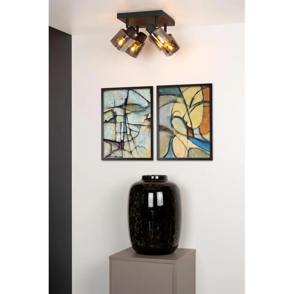 Lucide ALION Plafondspot - Zwart