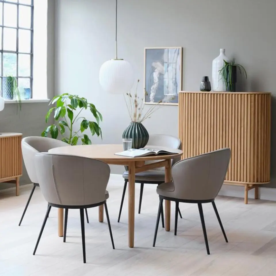 Olivine Kjeld Verlengbare Ronde Eettafel &Oslash;120 cm - Naturel