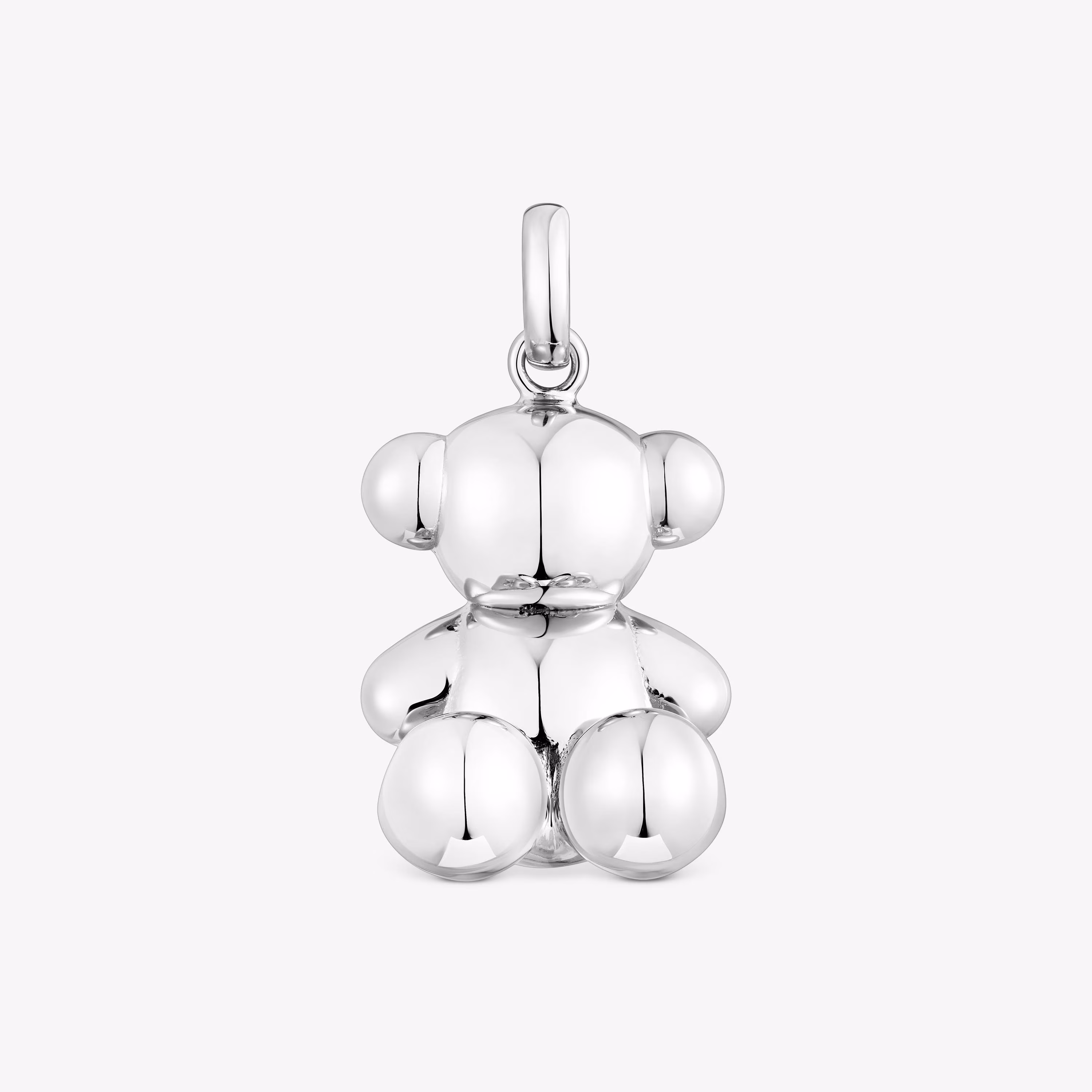 Colgante oso grande de plata Bold Bear