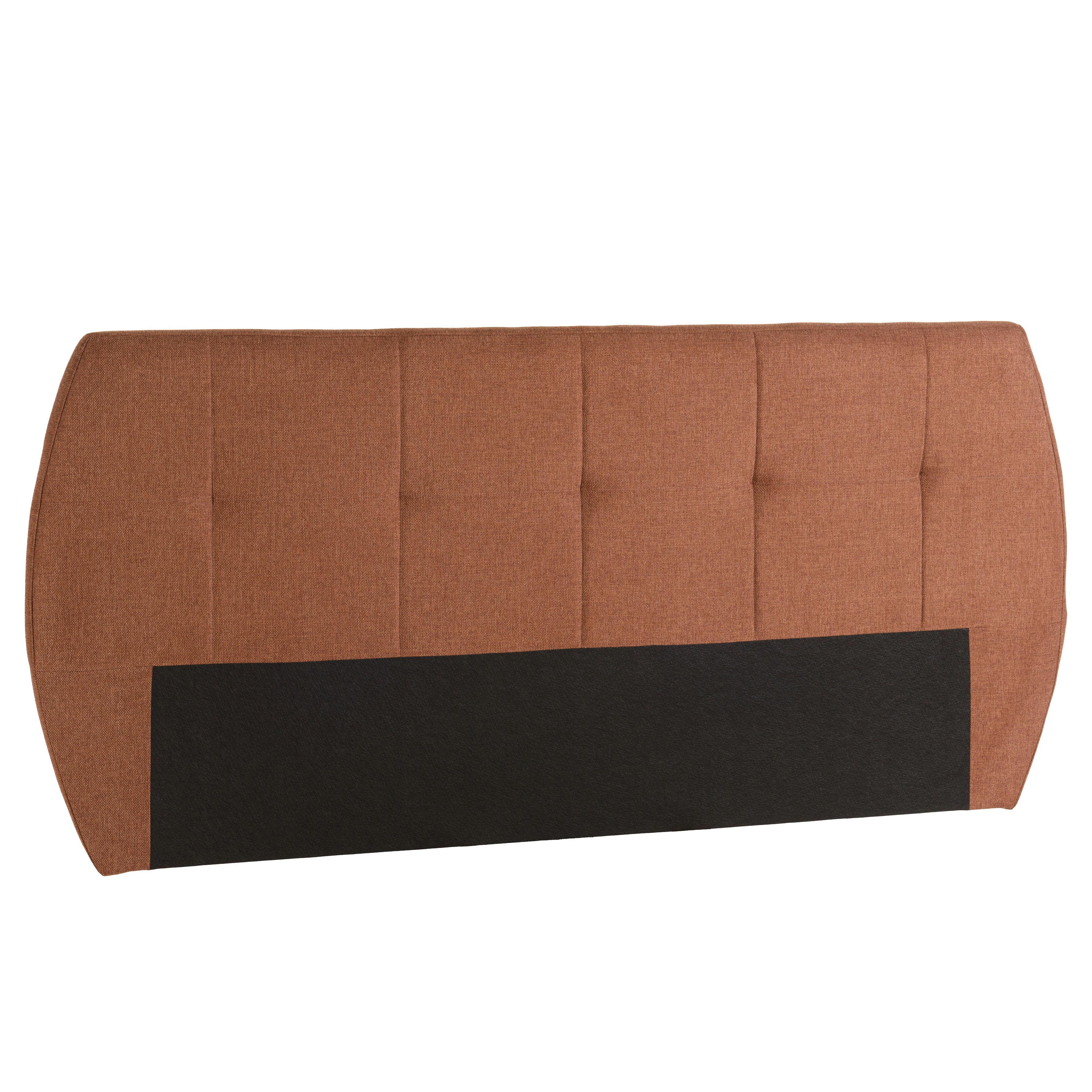 Tête de lit rembourrée pour lits 160/180cm couleur terracotta RIVANA