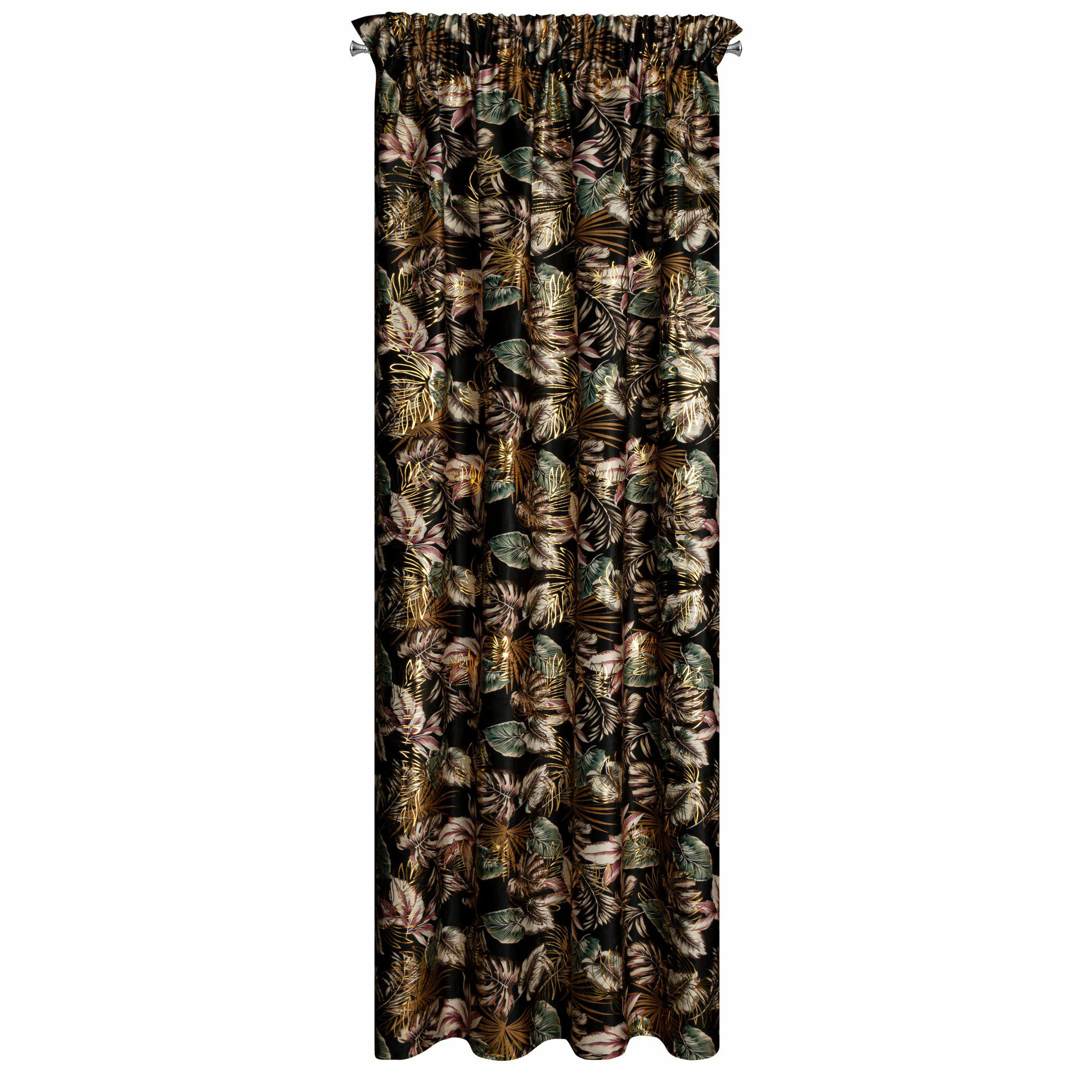 Zasłona MAROKO 140x270 cm czarno złota