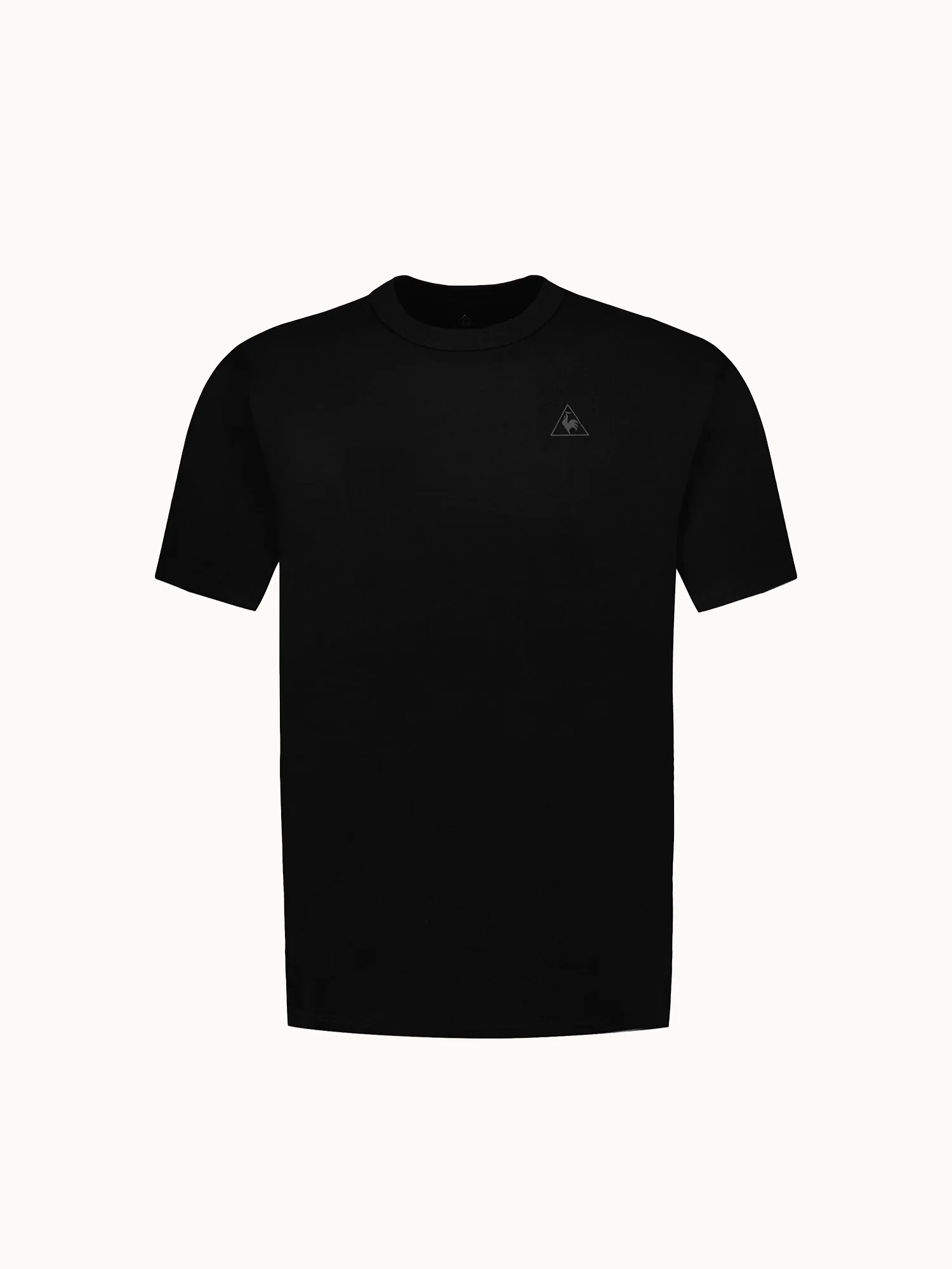 T-shirt relax en jersey de coton et logo triangle