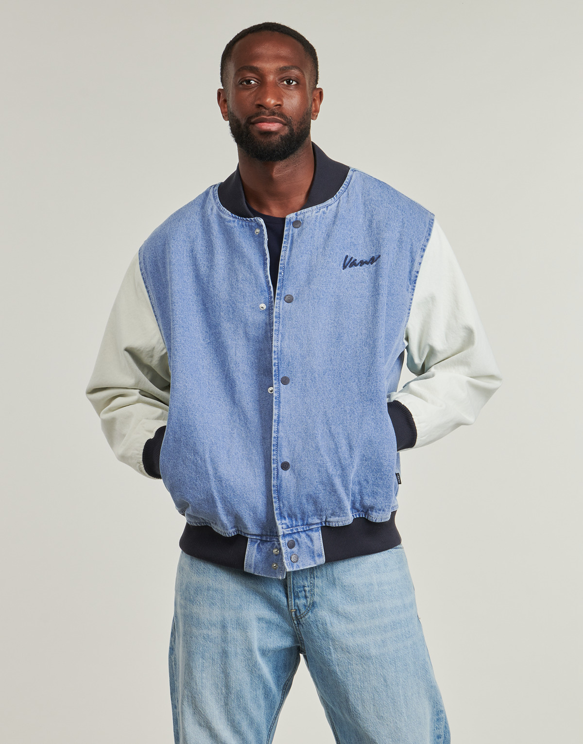Vans - Denim Baseball Jacket - Blue