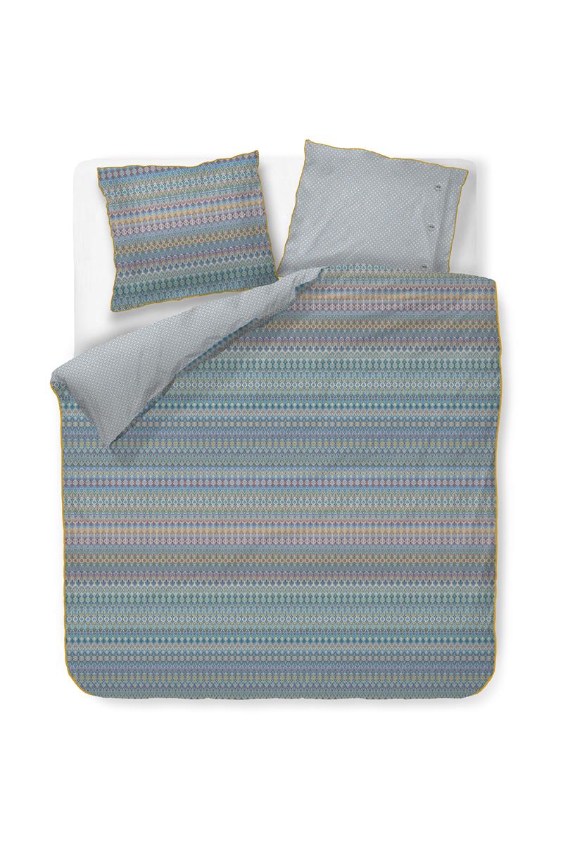 Pip Studio dekbedovertrek Ashanti - 240x200/220 cm - blauw