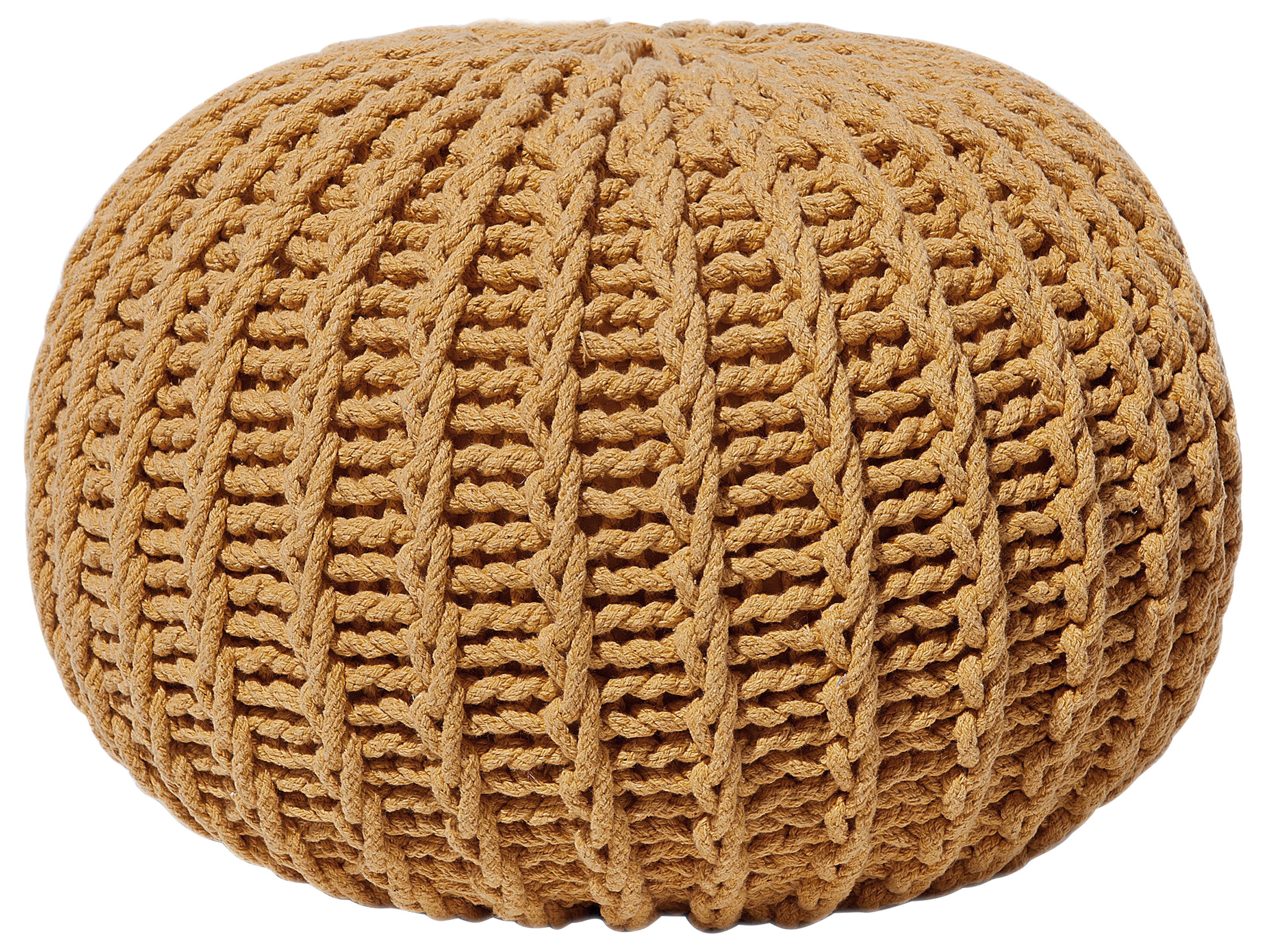 Pouffe CONRAD Cotton Mustard