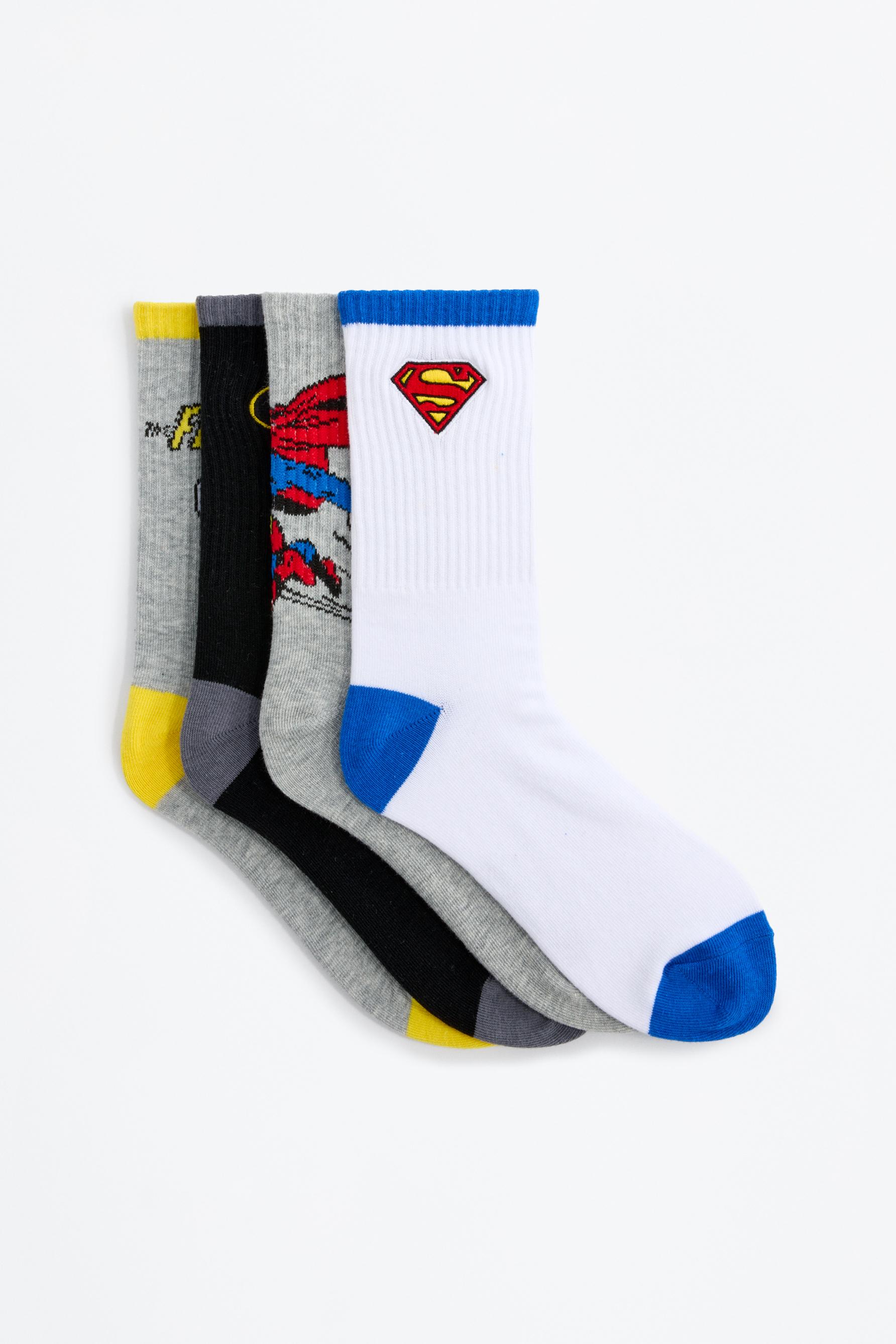 Calcetines Superhéroes ©DC largos (Pack 4)
