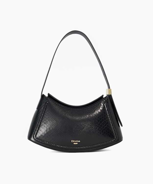 Dependent Black - Leather Sculptural Shoulder Bag