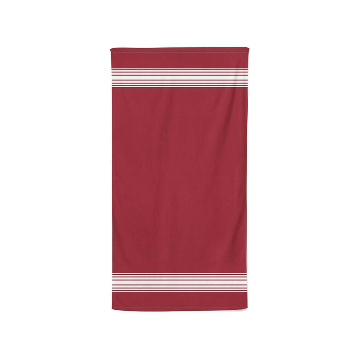 GRAND HÔTEL - Serviette de bain Coton Bio Bordeaux 50x100 cm