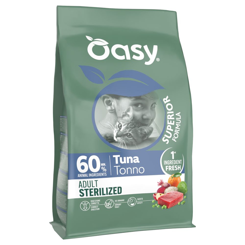 Oasy Dry Cat Superior Adult Sterilised Tuna
