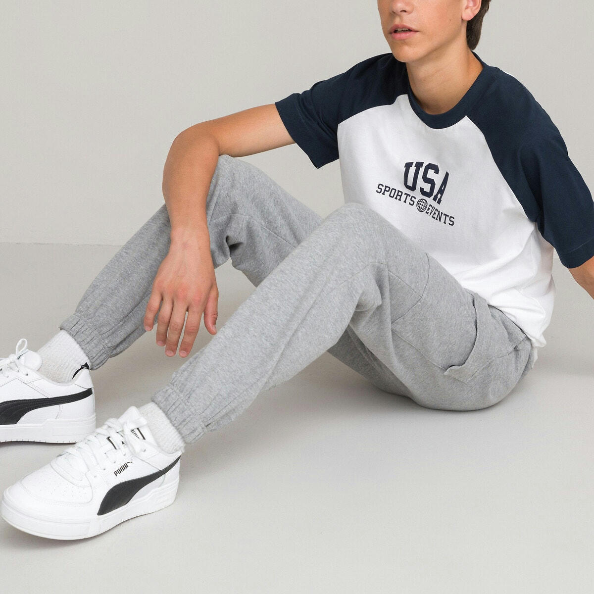 Pantalon cargo en molleton