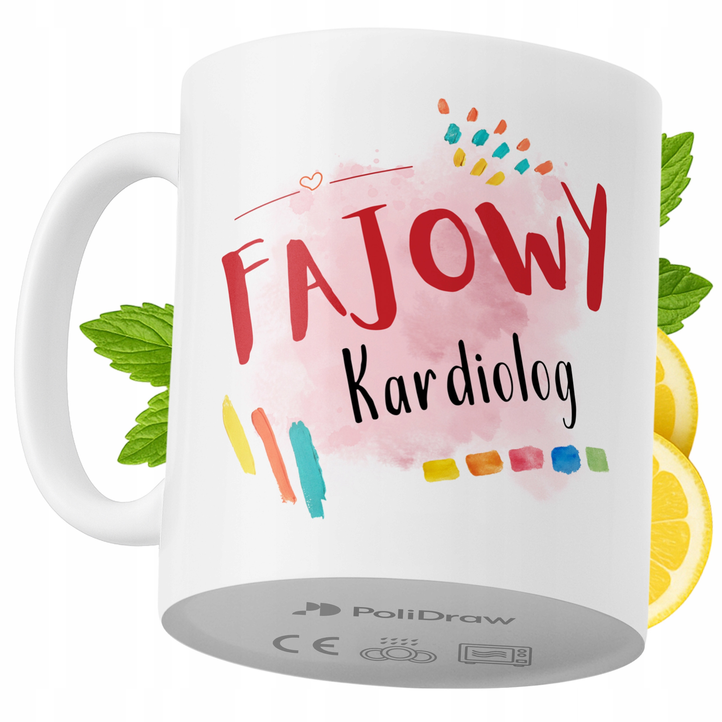 Kubek Dla Kardiologa na Prezent z Nadrukiem ze Zdjęciem 330 ml PoliDraw