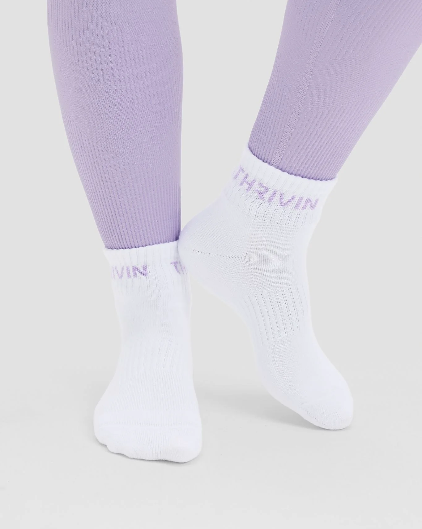 THRIVIN Mid Socks | Lilac