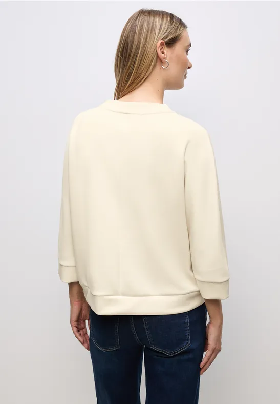 Silk-Look Shirt mit Zipper