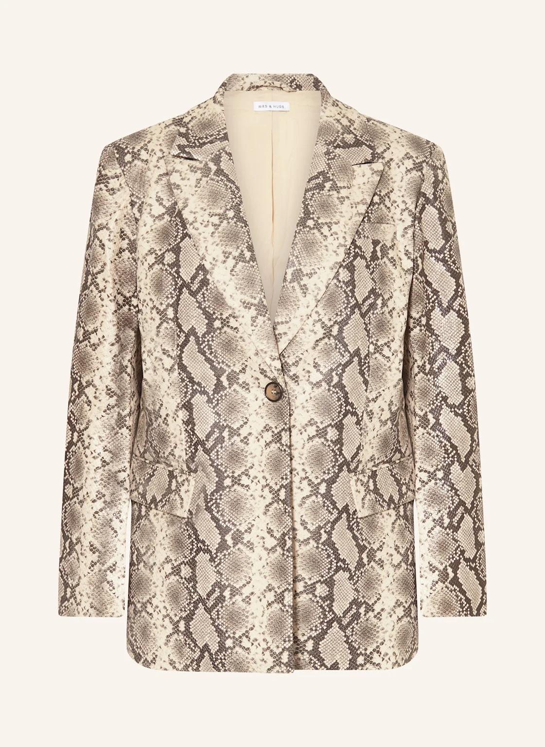 MRS & HUGS Blazer in Lederoptik