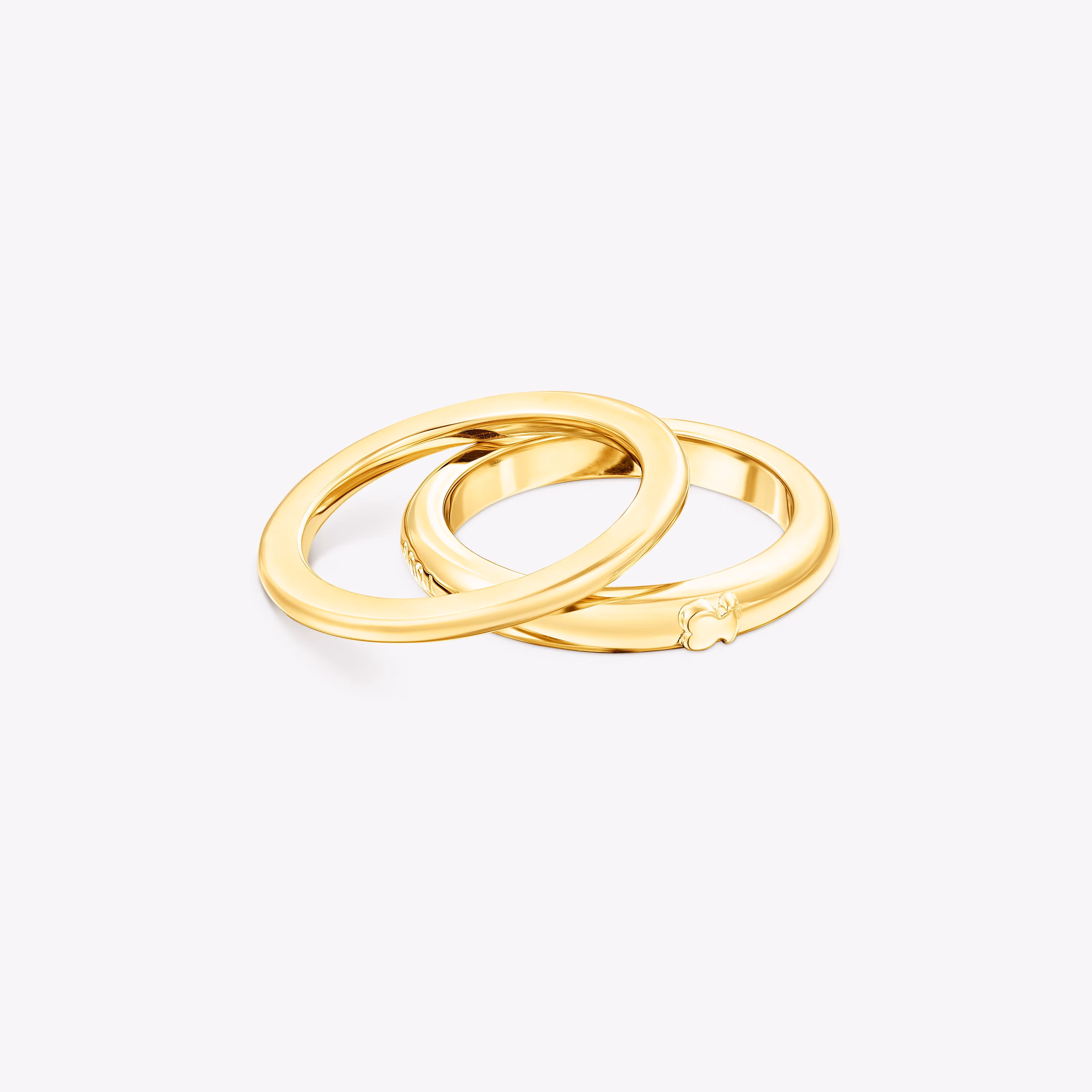 Pack de anillos con baño de oro 18 kt sobre plata TOUS Fellow