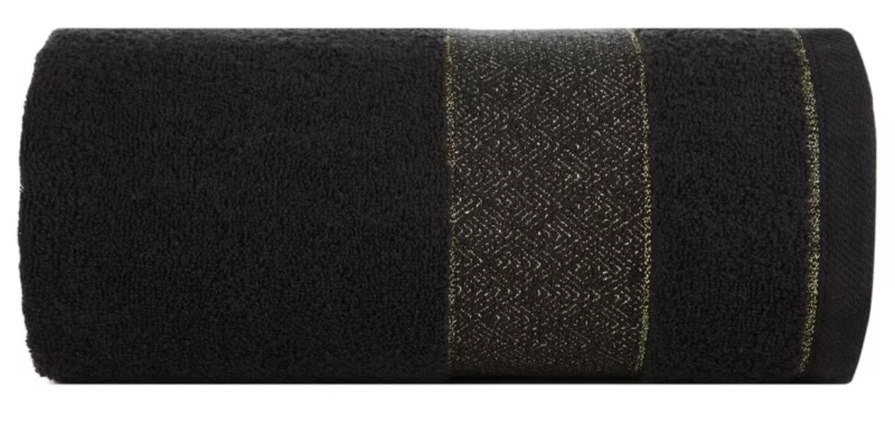 Ręcznik Nessy 30x50 czarny 500 g/m2 frotte bawełniany