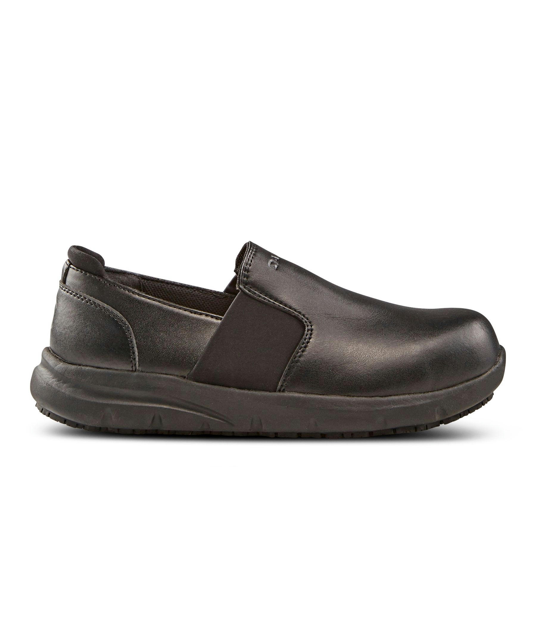 Dakota WorkPro Series Women's Steel Toe Steel Plate Anti-Slip Slip On Oxford Safety Shoes - Black
