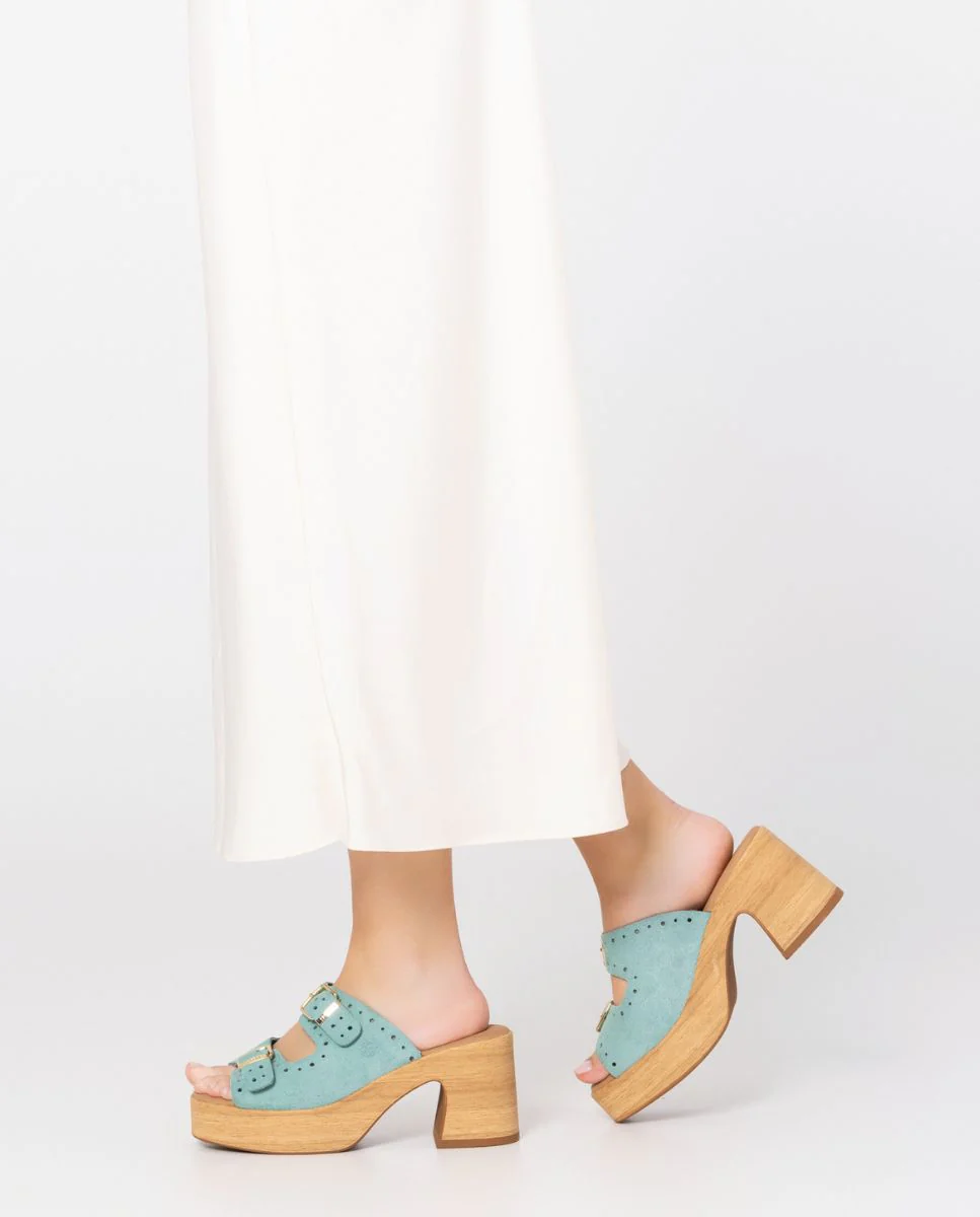 Sandalia tacón Bonai 003 azul