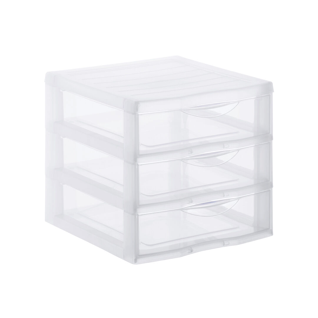 Módulo de arrumação com 3 gavetas