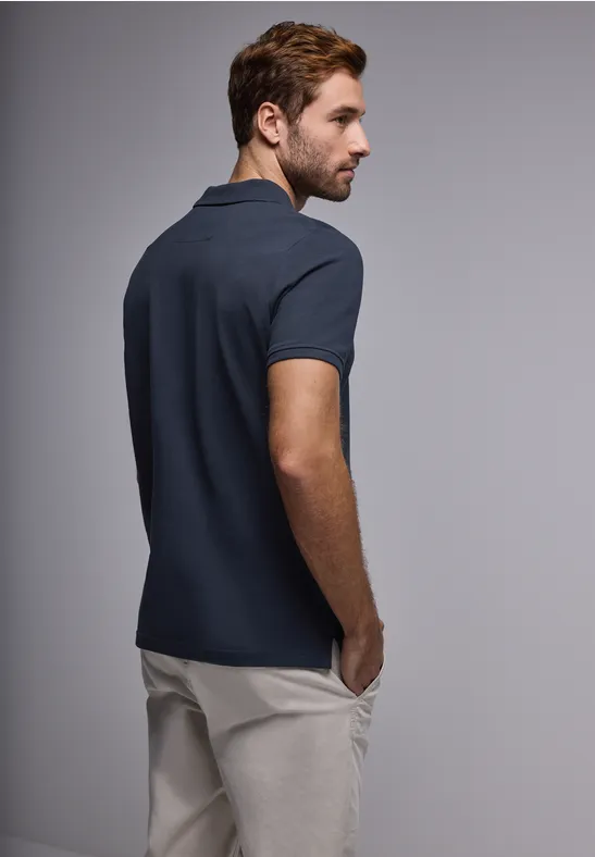 Piqué-Poloshirt mit Logo