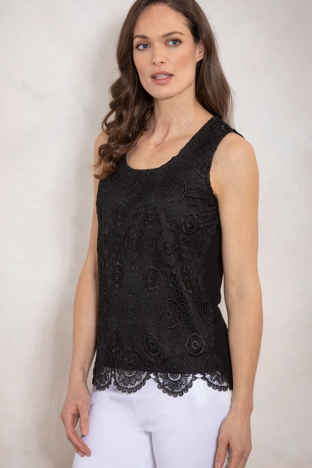 Klass. Sleeveless Crochet Top