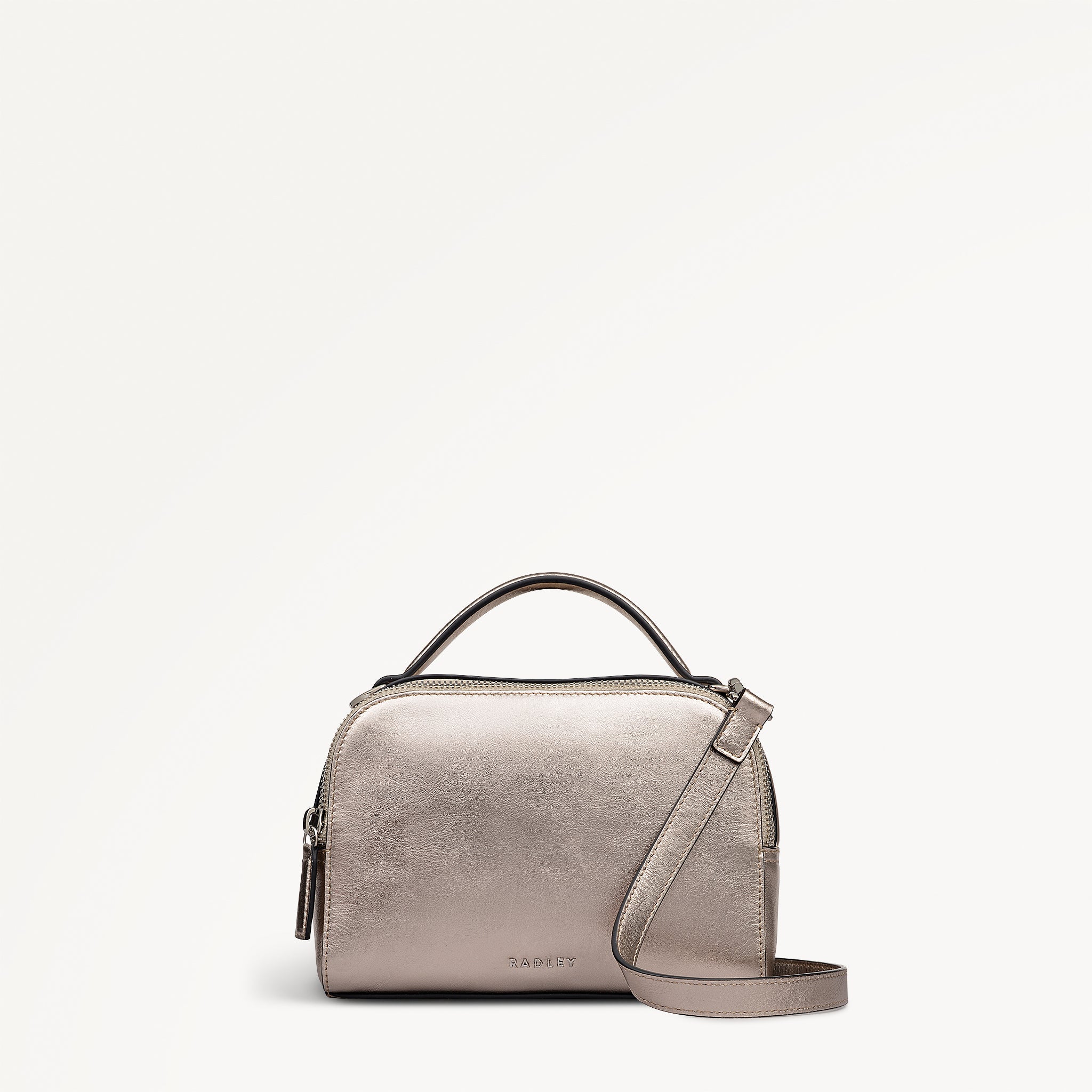 Elm Avenue - Metallic Small Ziptop Cross Body Bag - OHE16501
