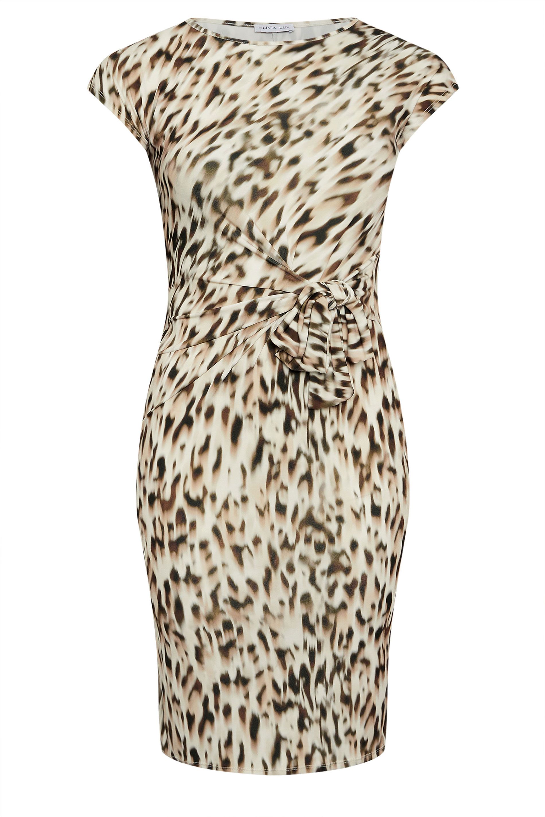 M&Co Printed Tie Waist Dress