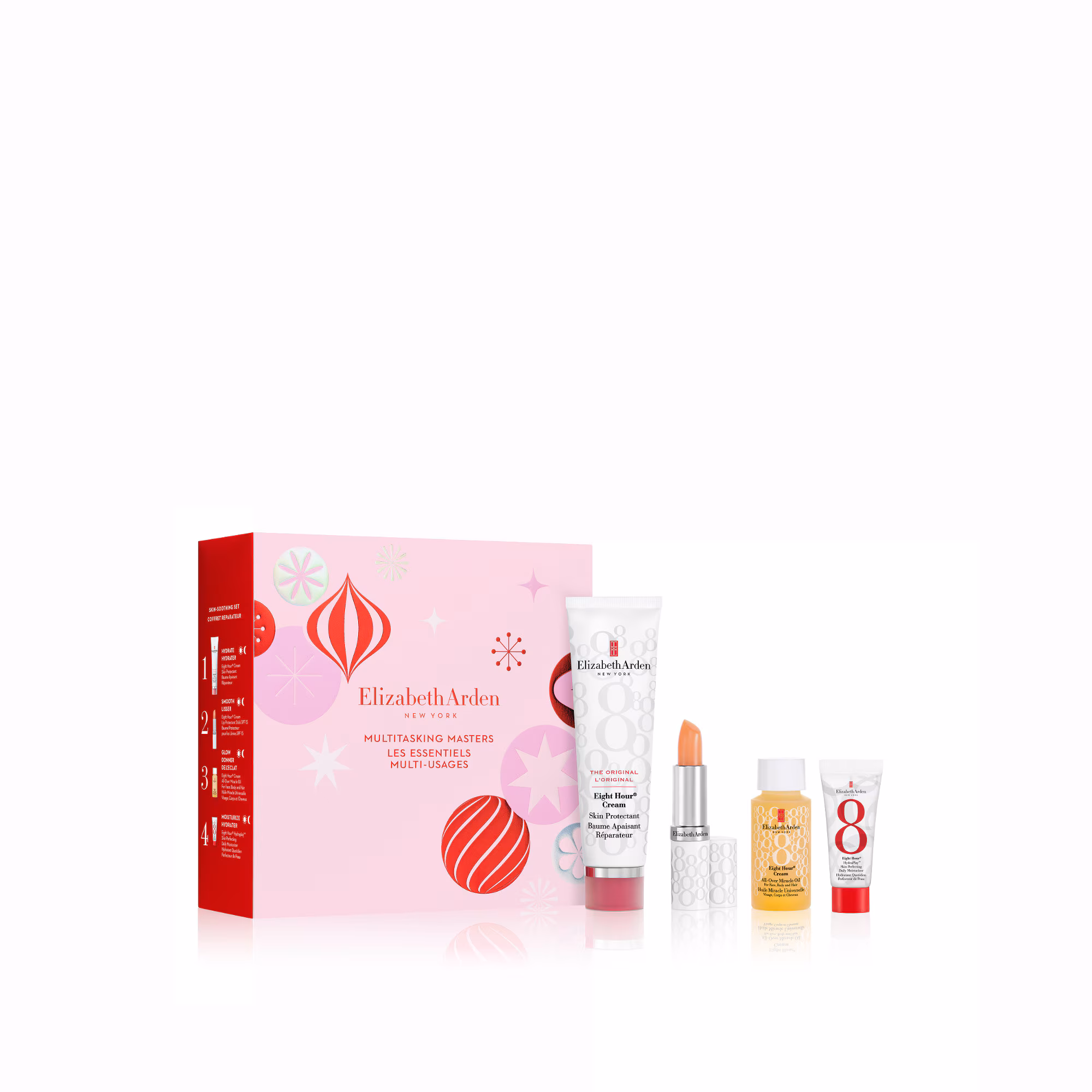 EIGHT HOURCoffret - baume apaisant réparateur l'original + baume protecteur pour les lèvres + huile miracle universelle