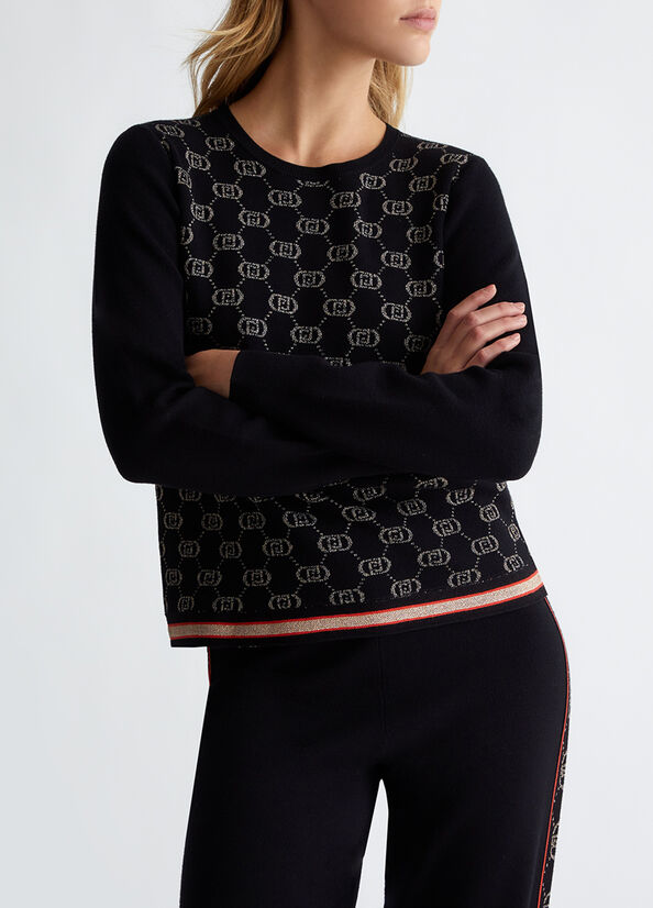 Maglia con logo monogram