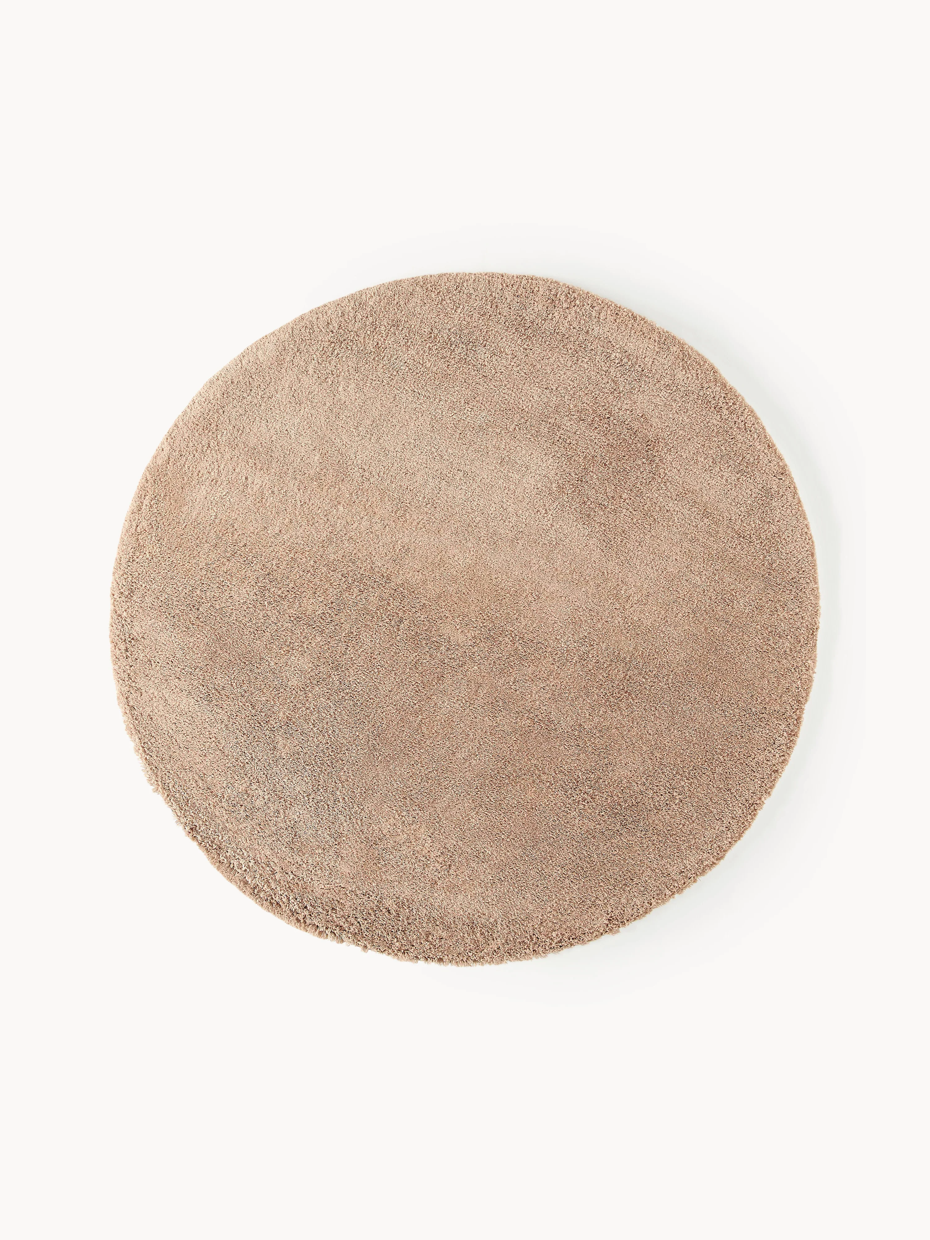 Flauschiger runder Hochflor-Teppich Leighton