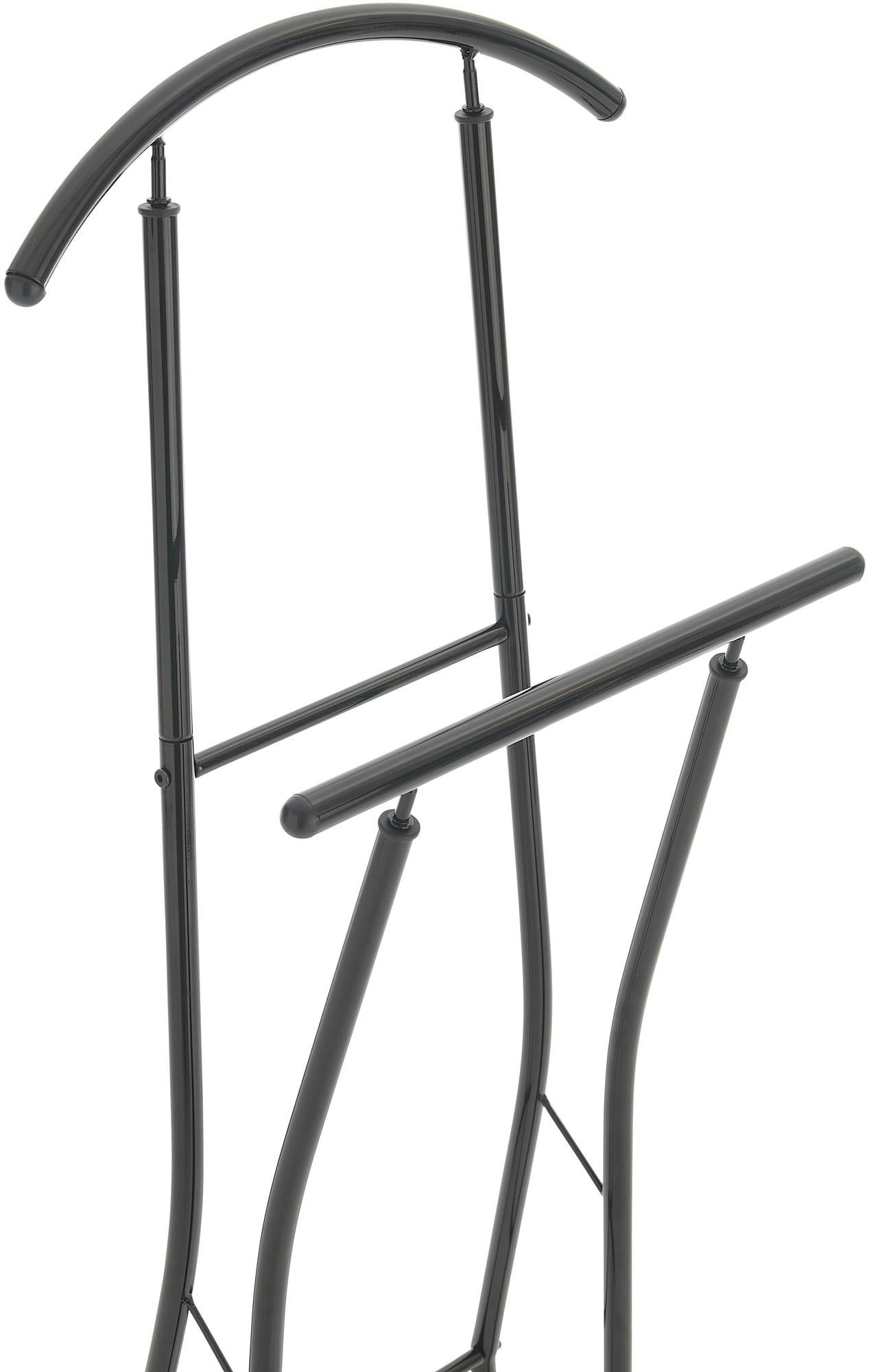 RUFUS - Valet de chambre avec cintre en métal Noir