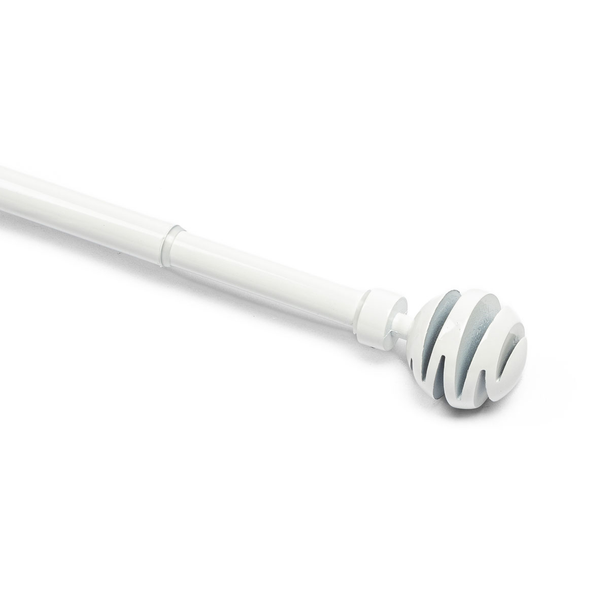 Kit varão extensível branco 210-380cm