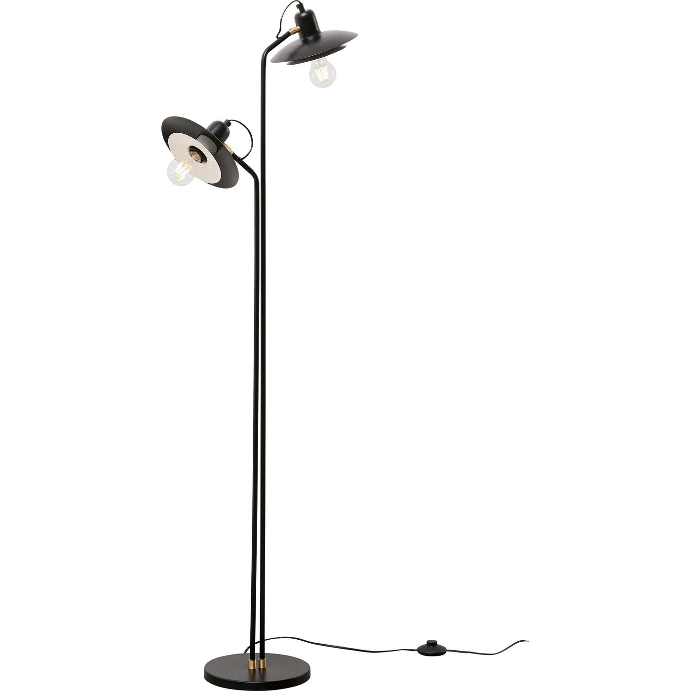 Vloerlamp Speaker Duo 149cm zwart Kare Design