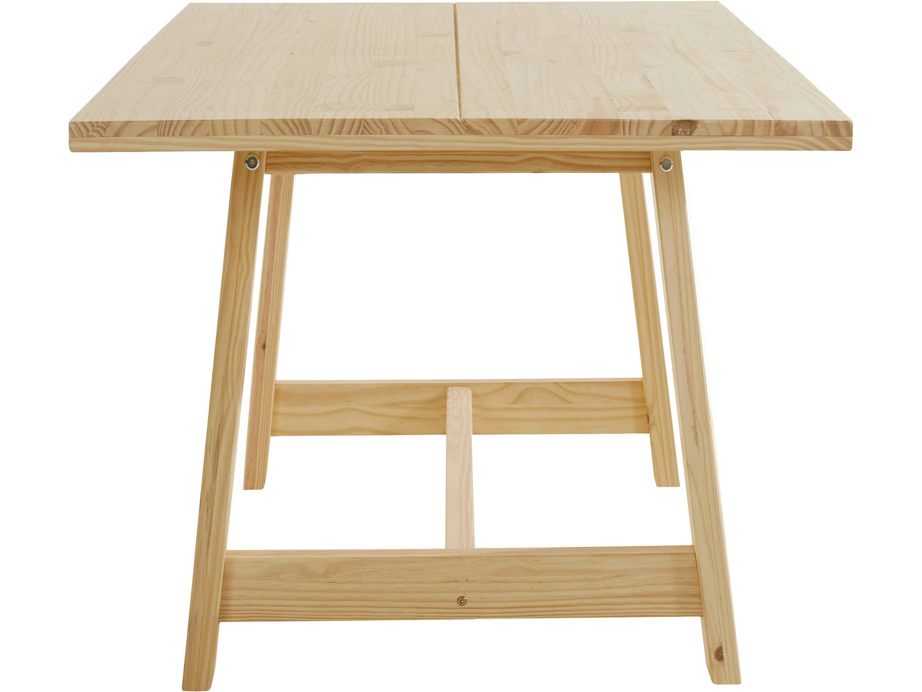 DERBY - Table de salle à manger 160x90 cm 6 personnes en pin naturel