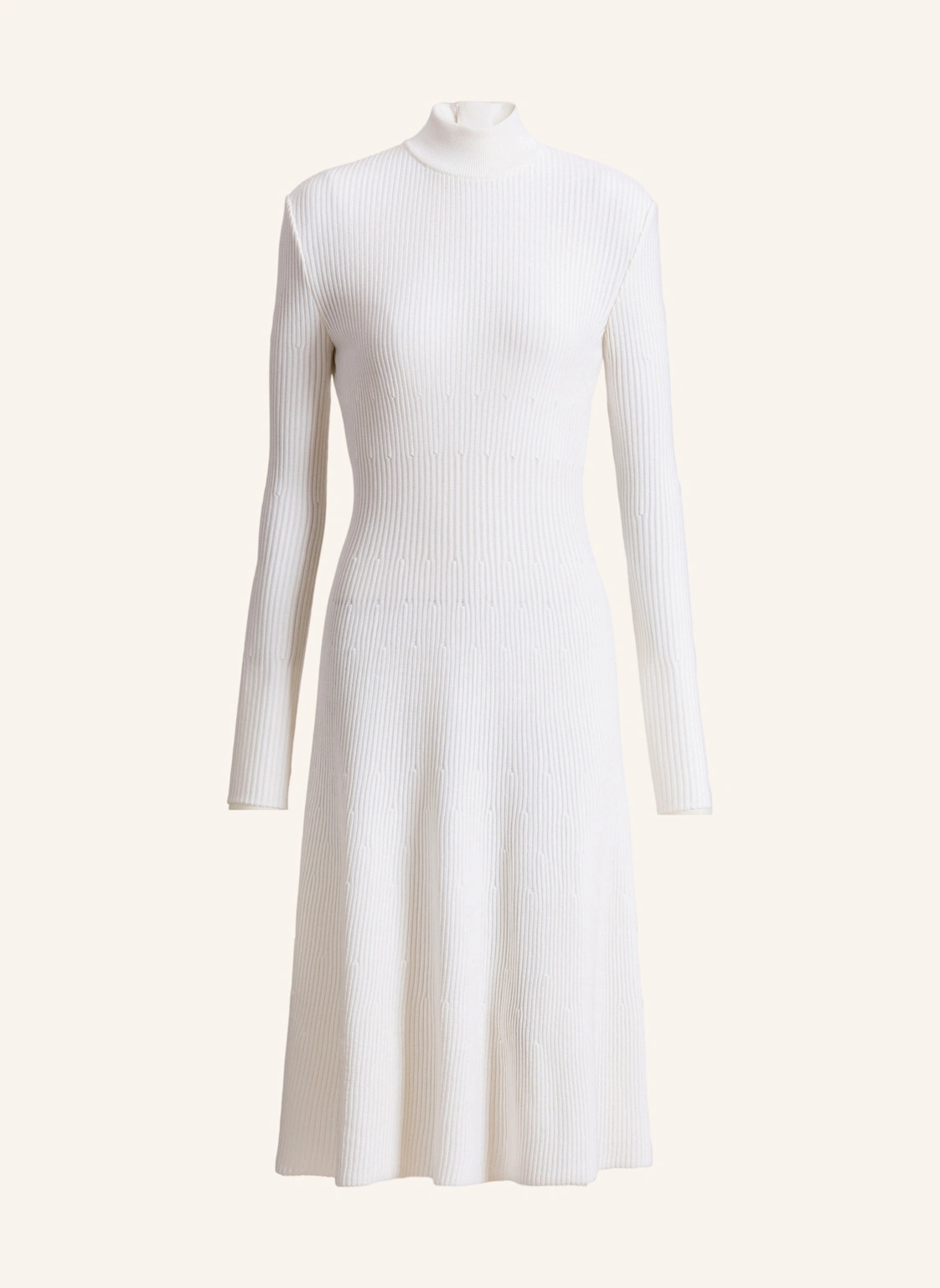 BALMAIN Langes Kleid aus geripptem Gewebe